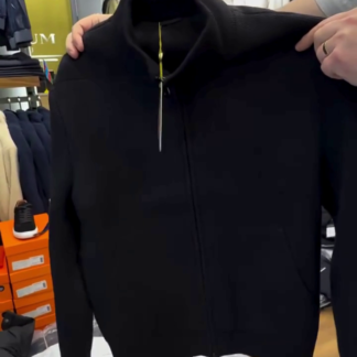 Winter Zipper Jacket with Checked Inner Lining