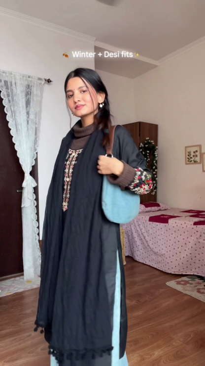 SnowSilk Winter-Friendly Kurti in Warm Fabrics
