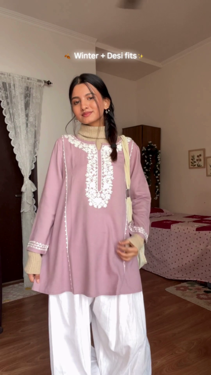 SnowSilk Winter-Friendly Kurti in Warm Fabrics