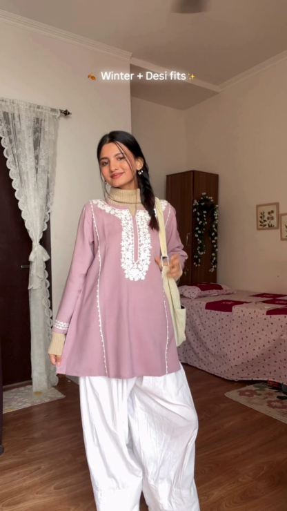 SnowSilk Winter-Friendly Kurti in Warm Fabrics