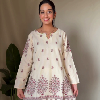Royal Winter Velvet Kurti with Soft Lining