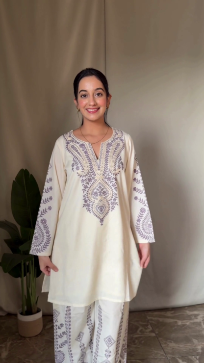 Royal Winter Velvet Kurti with Soft Lining