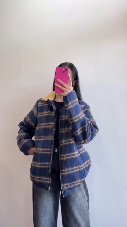 Women's Winter Jacket Styles: Denim, Checked, Fleece and Varsity