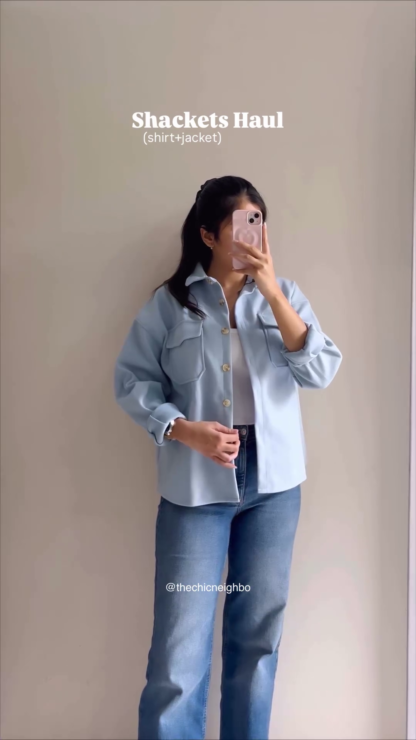 Women's Wool-Blend Winter Shacket