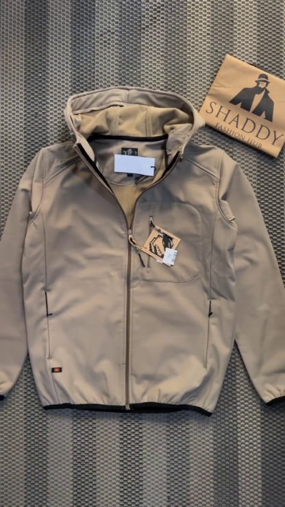 Men's Softshell Winter Tracksuit with Hooded Jacket and Joggers