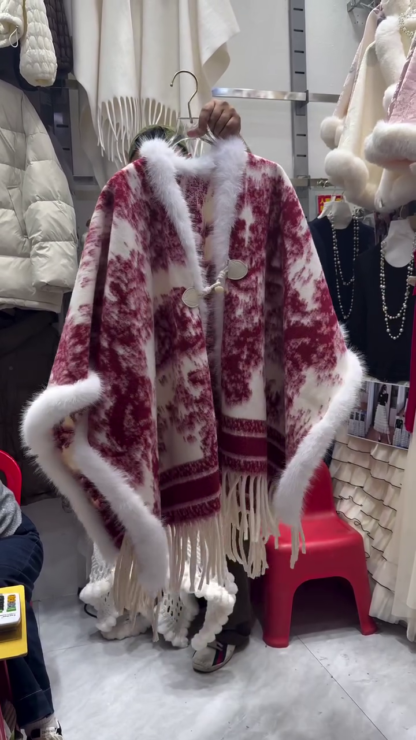 Winter Cape with Soft Trim