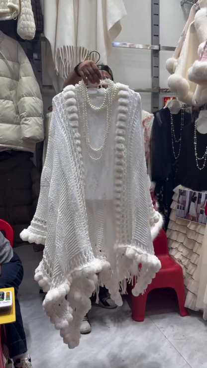 Winter Cape with Soft Trim