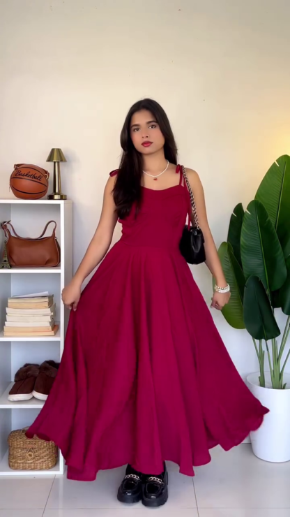 Burgundy Outfit for Brunch and Festive Days