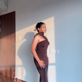 Evening Gown with High Slit
