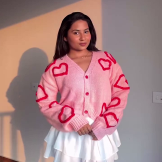 Cozy Chic Distressed and Heart-Pattern Winter Sweaters