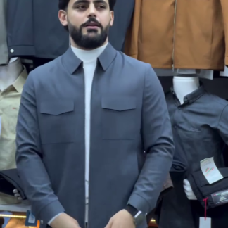 Men's Smart-Fit Winter Jacket with Zip Closure