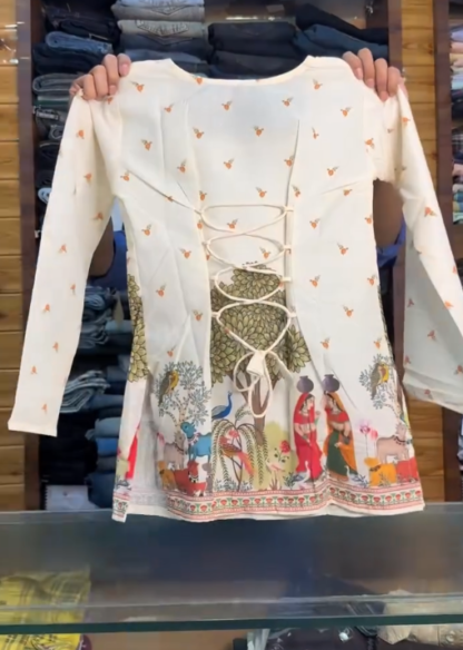 Scenic Printed Straight Kurti