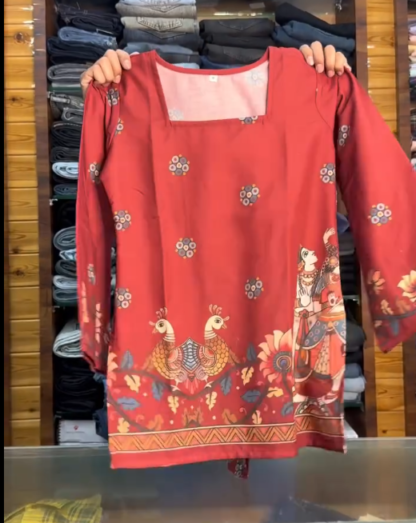 Scenic Printed Straight Kurti