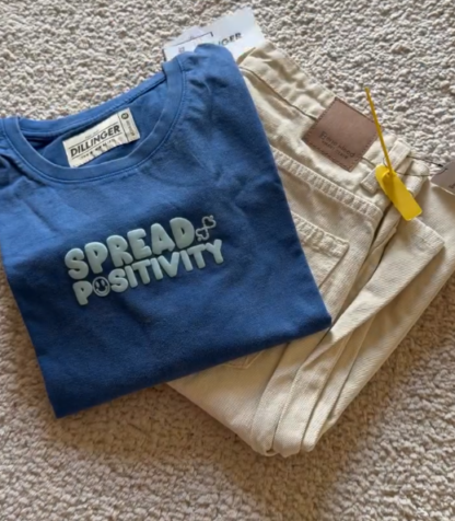 Graphic Tee with Denim, Assorted Prints