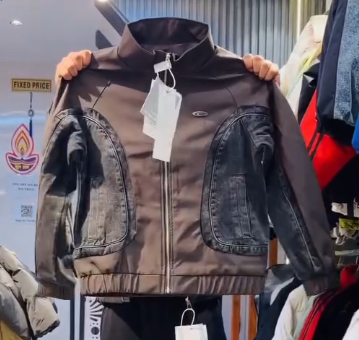 Faux Leather Zip-Front Jacket with Soft Lining - Image 3