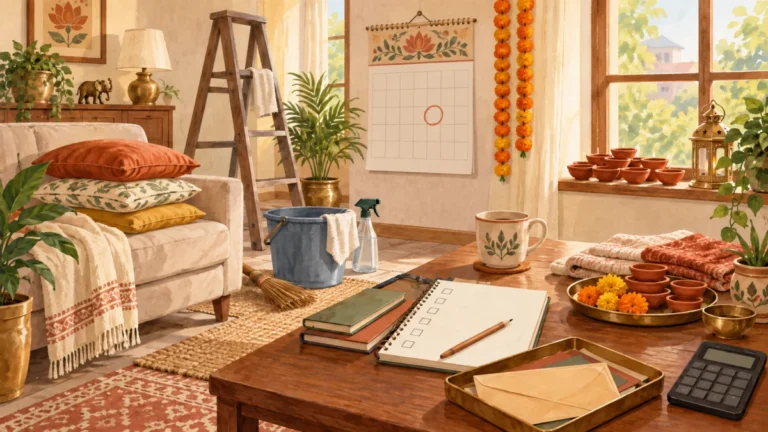 Diwali Cleaning and Preparation Timeline: A Four-Week Plan