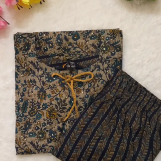 Gold Embroidered Silk-Blend and Georgette Fabric
