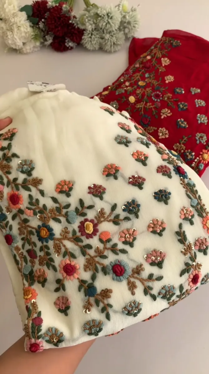 Cotton Kurti with Lace Trim