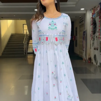 Embroidered Salwar Suits with Traditional Motifs