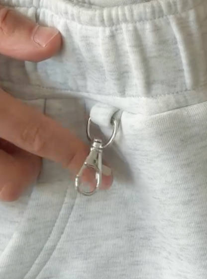 Men's Grey Baggy Shorts, Relaxed Fit