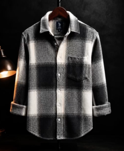 Men's Buffalo Check Flannel Shirt, Assorted Colours
