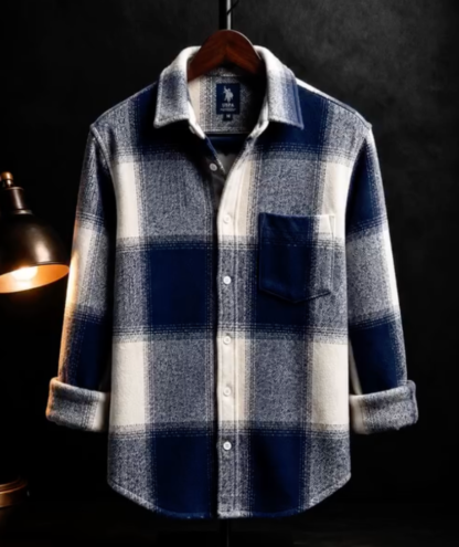 Men's Buffalo Check Flannel Shirt, Assorted Colours