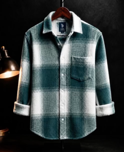 Men's Buffalo Check Flannel Shirt, Assorted Colours