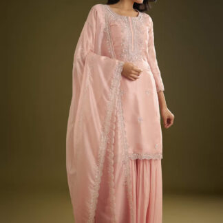 Ivory Muse Indo-Western Kurta Set with Cigarette Pants