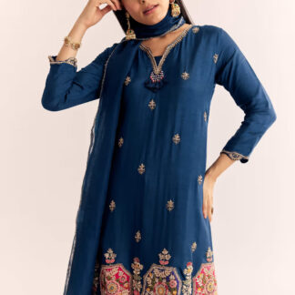 Subtle Grace Ivory Kurta Set with Clean Embroidery