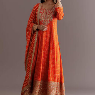 Light Sheen Ivory Kurta Set in Glossy Cotton-Silk