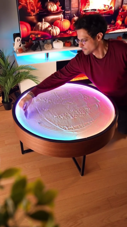 ZenTrace Illuminated Sand Art Coffee Table
