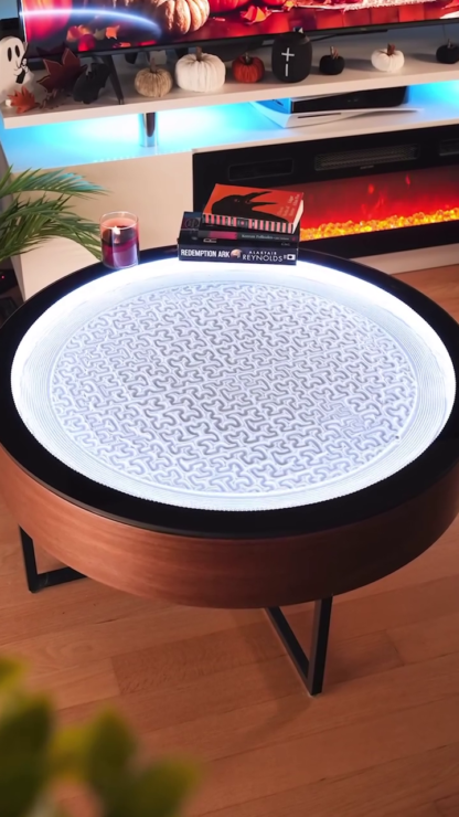 ZenTrace Illuminated Sand Art Coffee Table