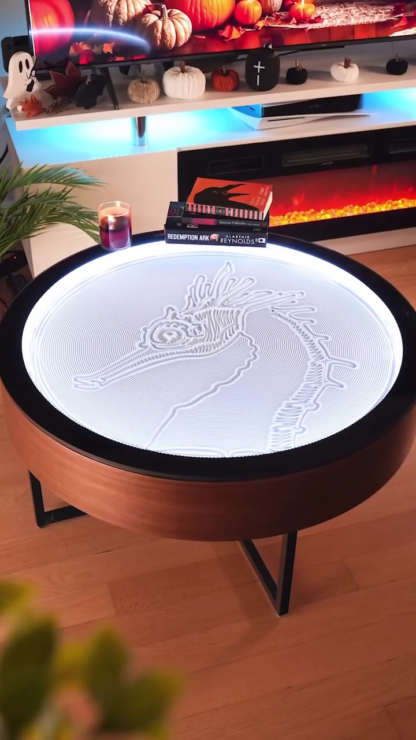 ZenTrace Illuminated Sand Art Coffee Table
