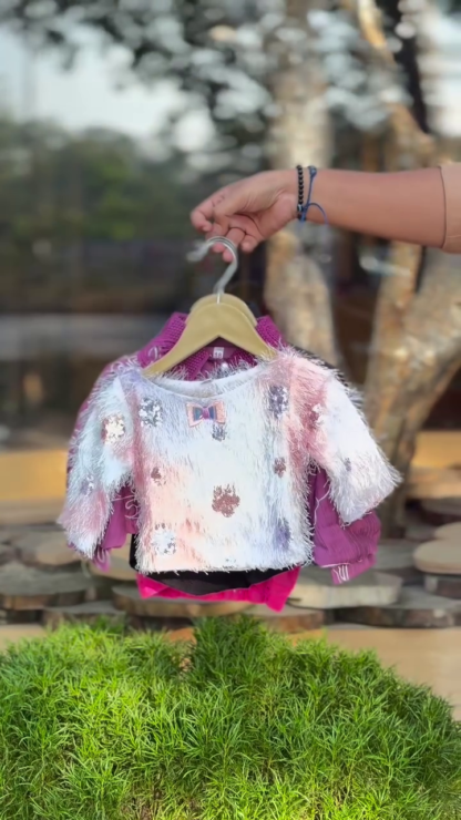 Kids' Printed Tops with Patchwork and Embroidery