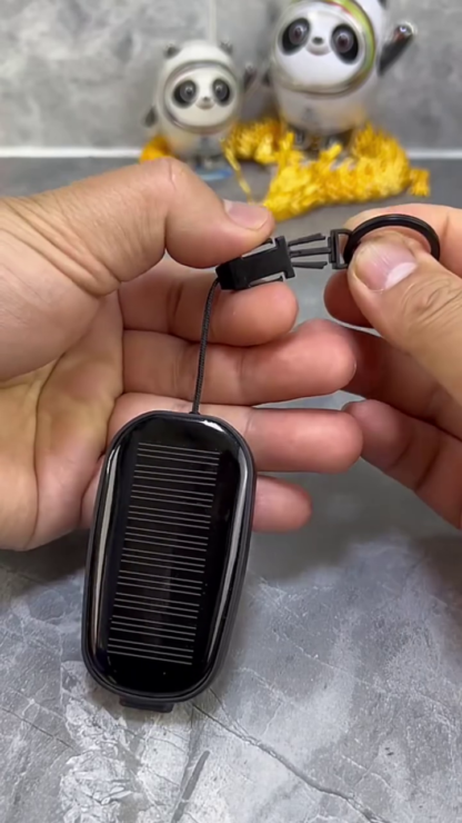 Mini Portable Solar Power Bank Keychain Charger