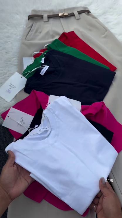 Classic Round Neck Short Sleeve T-Shirt