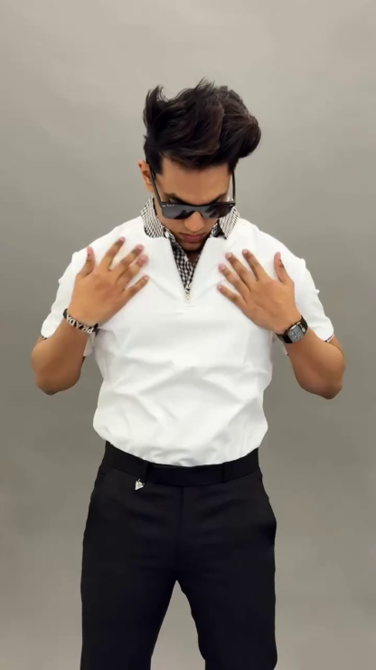 Men's Oversized Polo T-Shirt, Assorted Colours