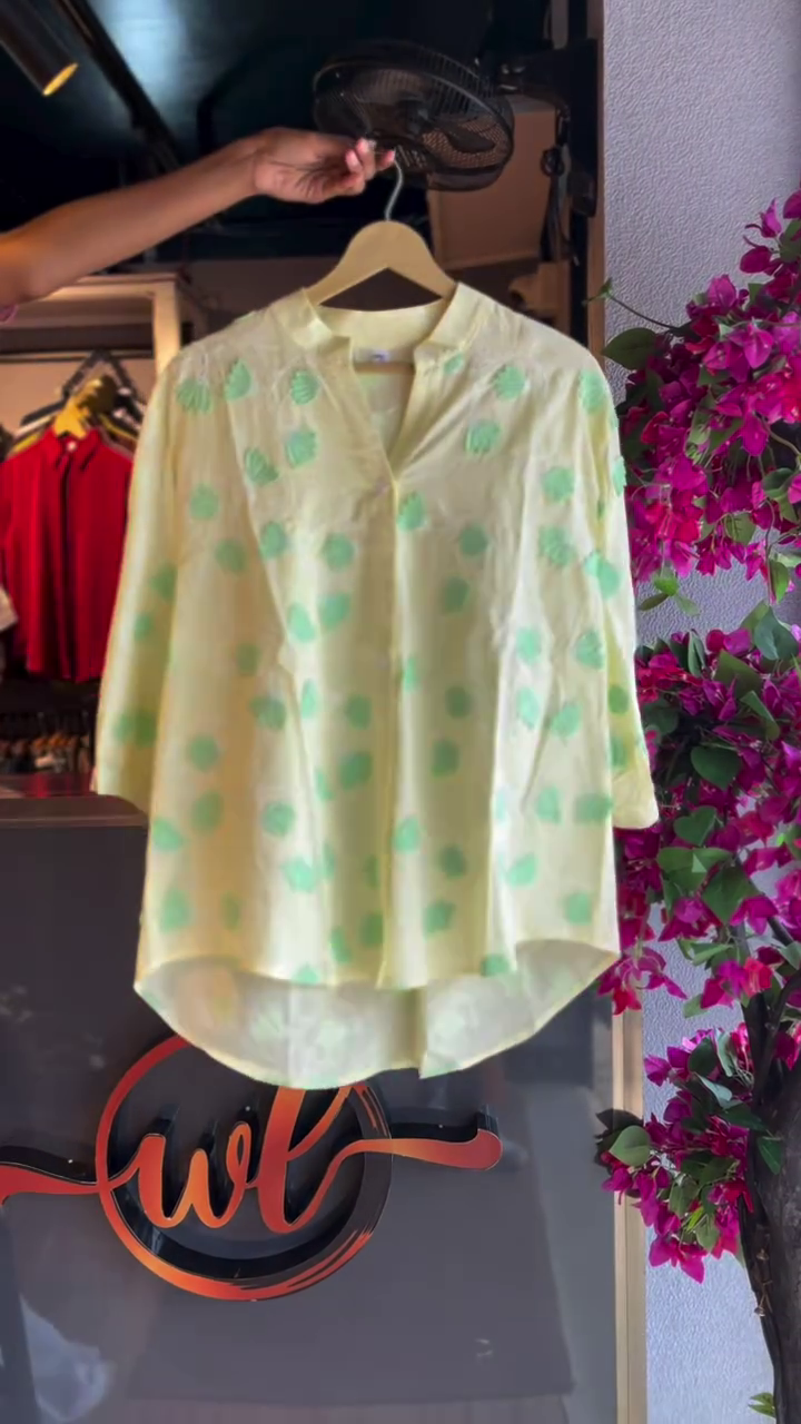 White Schiffli Embroidered Shirt - Image 3
