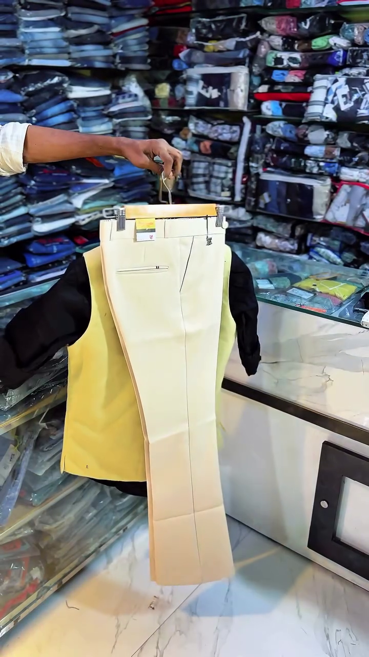 Black Nehru Jacket Set with Matching Pants - Image 4