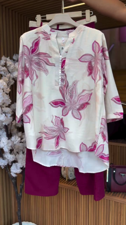 Floral Printed Kurta with Matching Pants