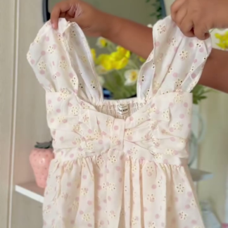 Floral Embroidered Peplum Babydoll Top