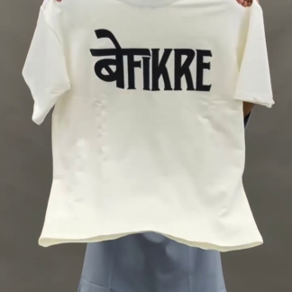 Befikre White Cotton Graphic T-Shirt
